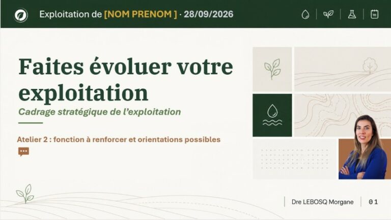 Cadrage stratégique pour l’adaptation de l’exploitation au changement climatique